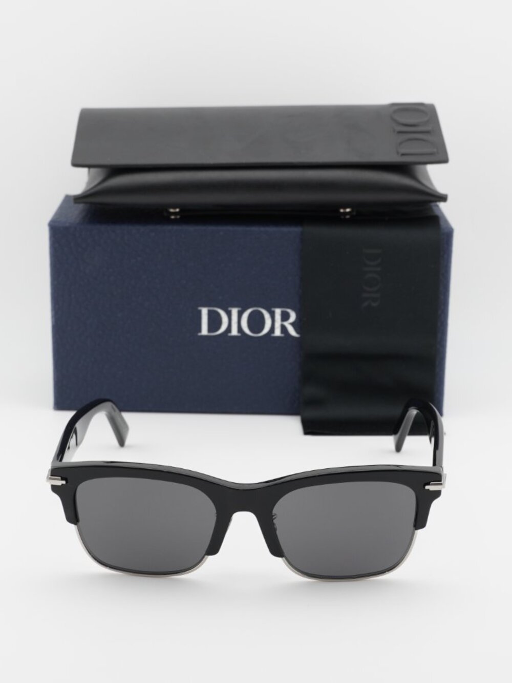 Dior DIORBLACKSUIT C1U 10A0 Square Sunglasses - Black / Grey - Picture 7 of 10